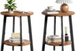 Our Honest Take on This Rustic Brown Side Table Set for Small Spaces