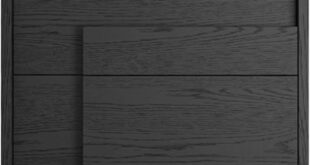 Our Take on the Sleek All Wood Brown & Black Nightstand