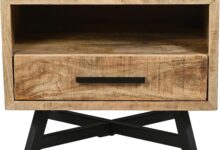 Why We Love the Bree 22-Inch Rustic Nightstand in Our Home