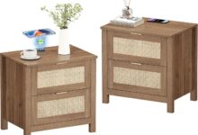 Discovering Elegance: Our Take on AILEEKISS Rattan Nightstands