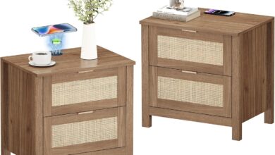 Discovering Elegance: Our Take on AILEEKISS Rattan Nightstands