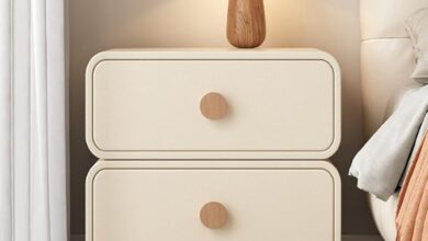 Why We Love This Modern Wooden Nightstand with Sliding Drawers