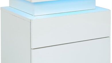 Why We Love the CuisinSmart LED Nightstand’s Style & Storage