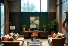 23 Elegant Ideas to Create a Luxury Forest Green and Gold Home Office Sanctuary