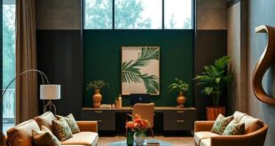 23 Elegant Ideas to Create a Luxury Forest Green and Gold Home Office Sanctuary