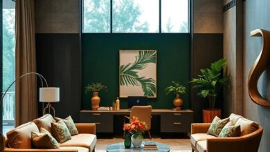 23 Elegant Ideas to Create a Luxury Forest Green and Gold Home Office Sanctuary