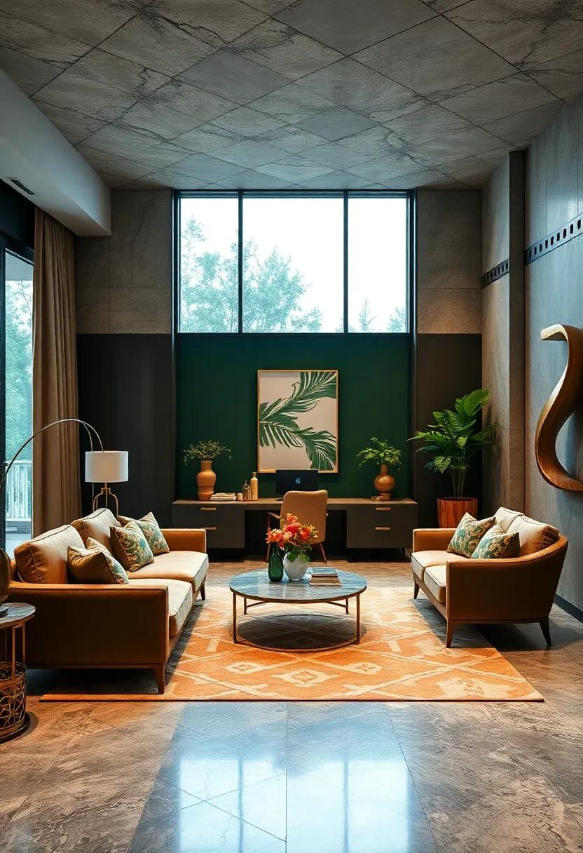 23 Elegant Ideas to Create a Luxury Forest Green and Gold Home Office Sanctuary