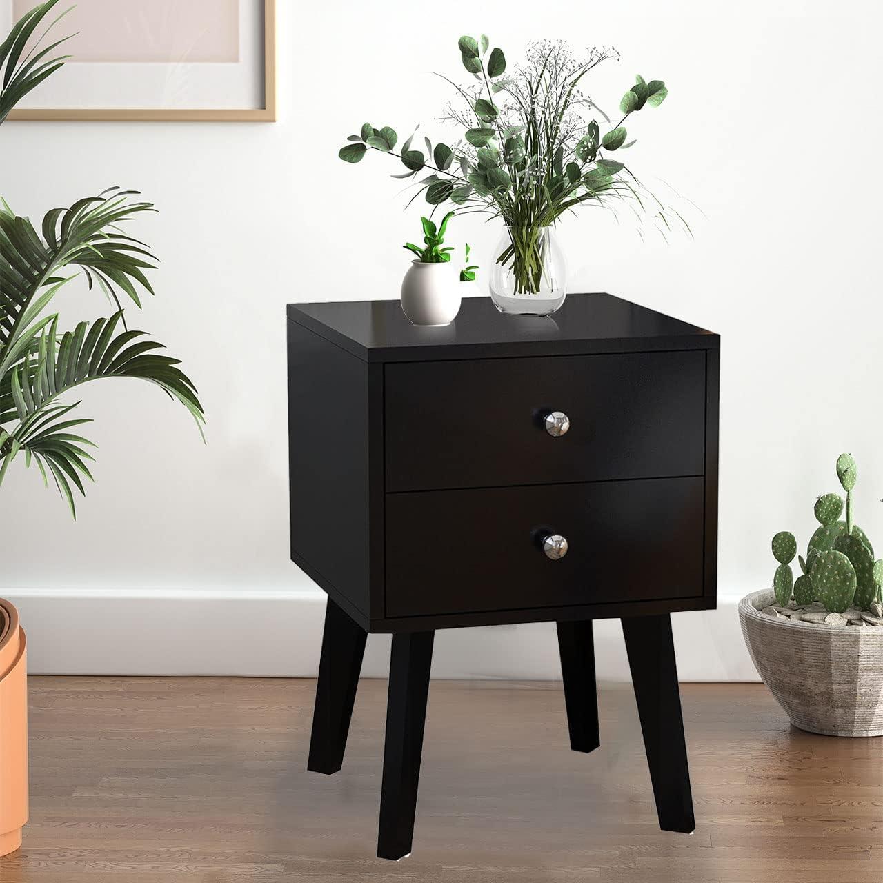 How We Organized Our Space with a Stylish Mid-Century Nightstand