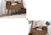 Our Honest Take on Mid-Century Nightstands with Wireless Charging