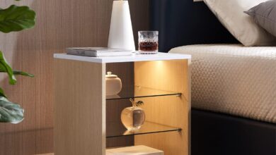 Our Take on the LED Wooden Nightstand: Stylish Storage & Lighting