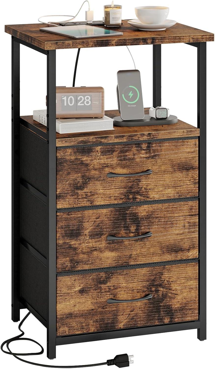 How We Organized Our Space with Fixwal’s Rustic Night Stand