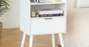 Our Honest Take on the AWASEN White Fluted Nightstand Review