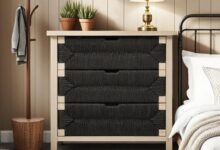 How We Found the Black Handwoven 3-Drawer Nightstand Sturdy and Stylish