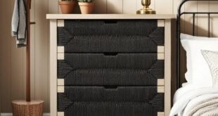 How We Found the Black Handwoven 3-Drawer Nightstand Sturdy and Stylish