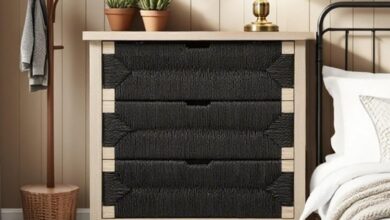 How We Found the Black Handwoven 3-Drawer Nightstand Sturdy and Stylish