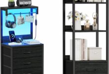 How We Organize with the Furnulem 4-Tier Corner Shelf