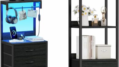 How We Organize with the Furnulem 4-Tier Corner Shelf