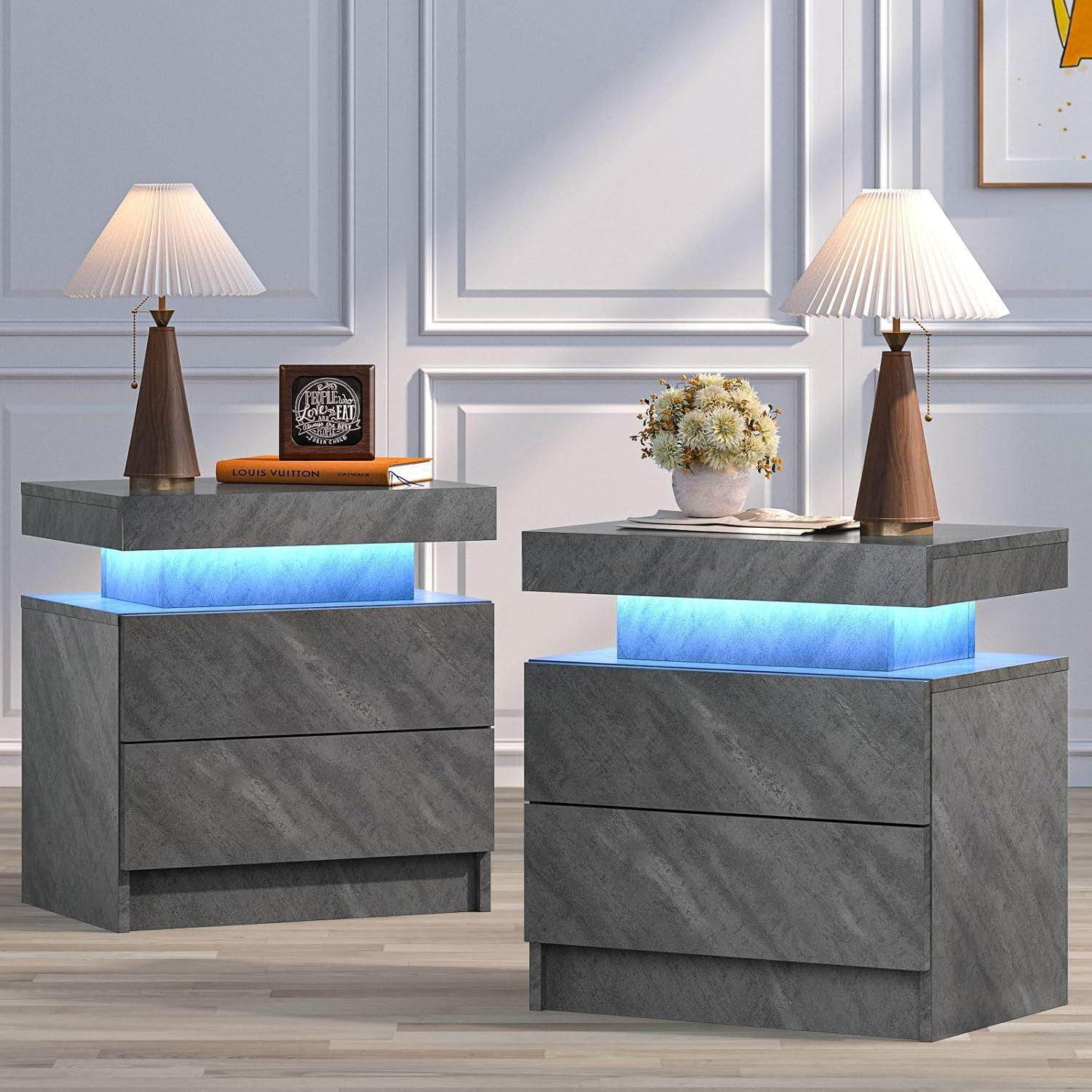 Our Honest Take on Bingoday LED Night Stands with Drawers and Lighting
