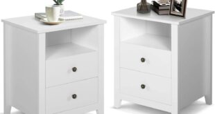 How We Styled and Tested Our Modern White Nightstand Set of 2