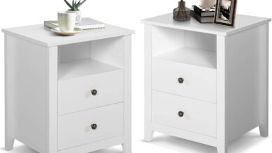 How We Styled and Tested Our Modern White Nightstand Set of 2