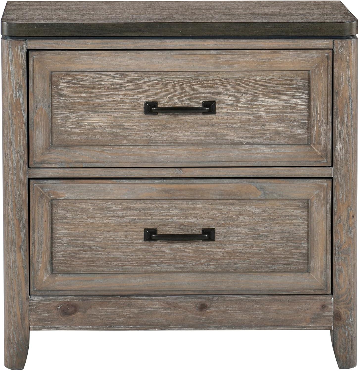 How We Fell for the Two-Tone Transitional Nightstand Drawers