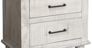 Why We Love the HomeRoots 29″ White Two Drawer Nightstand