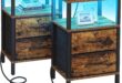 Our Honest Take: TUTOTAK LED End Tables with Charging Station