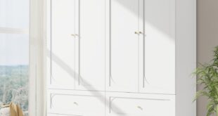 Our Take on the Spacious White Armoire Wardrobe with Drawers