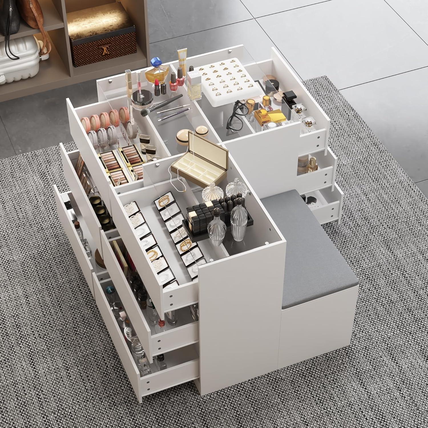 Our Take on the Homsee Wardrobe Island: Stylish Storage & Seating