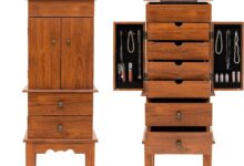 How We Organized Our Jewelry with GOFLAME’s Elegant Armoire