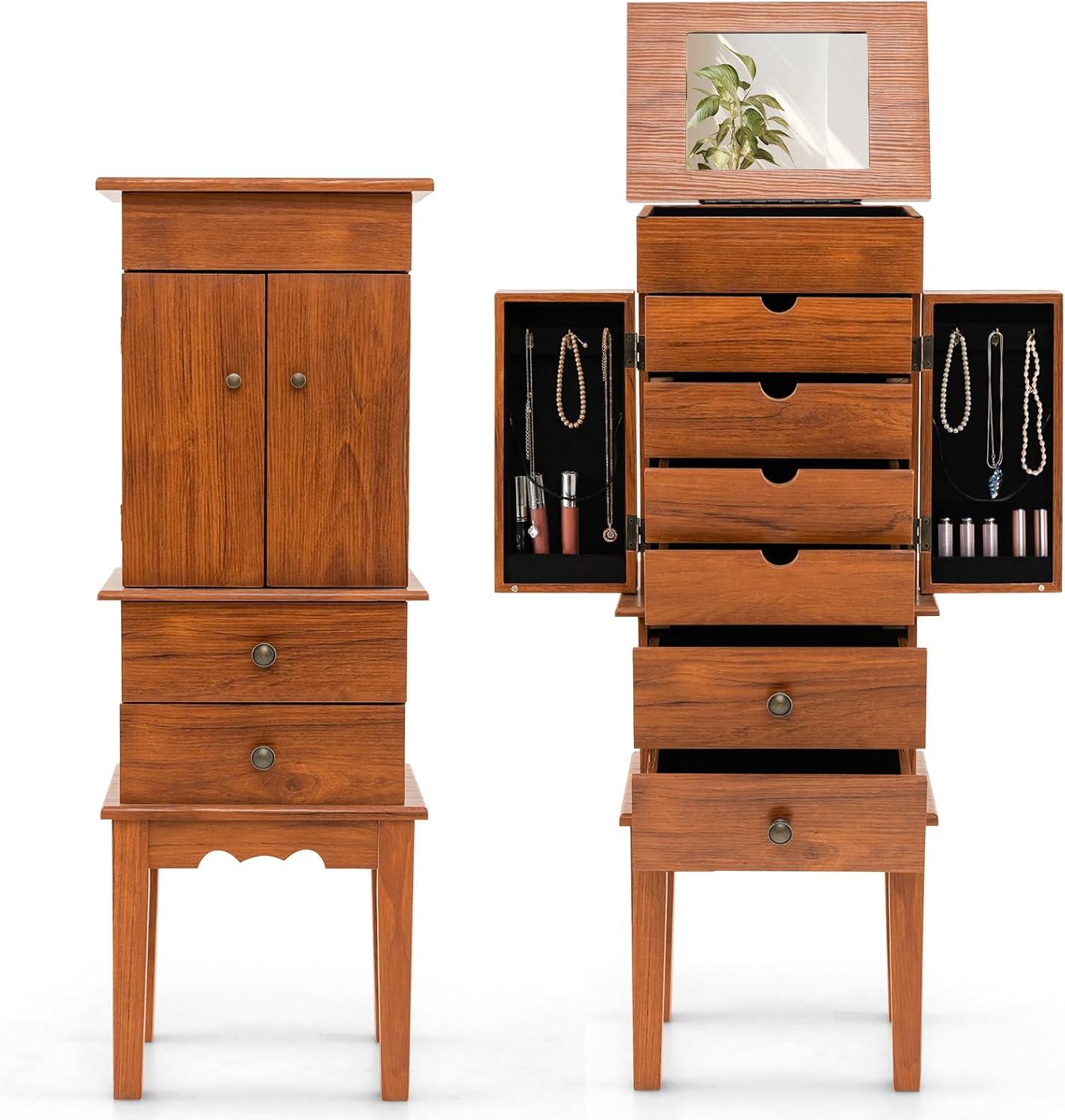 How We Organized Our Jewelry with GOFLAME’s Elegant Armoire