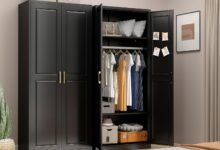 Our Take on the 71″ Metal Armoire: Stylish, Sturdy Storage Solution