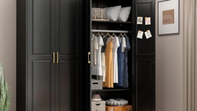 Our Take on the 71″ Metal Armoire: Stylish, Sturdy Storage Solution