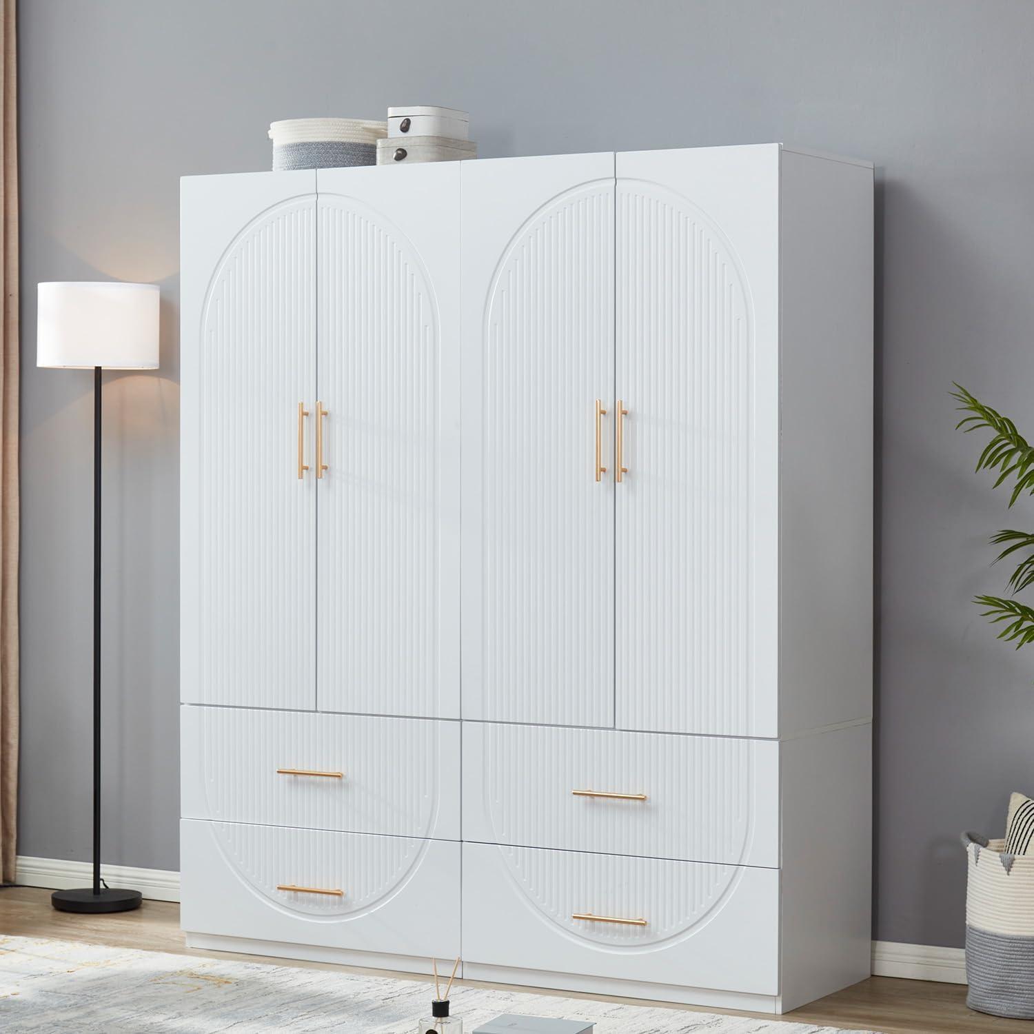 Our Honest Take on the 4-Door White Armoire Wardrobe’s Value