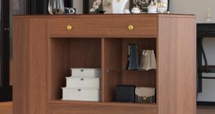 Our Honest Take: The Walnut Closet Storage Vanity Island Review