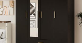 Our Thoughtful Take on the 71″ 4-Door Wooden Armoire Closet