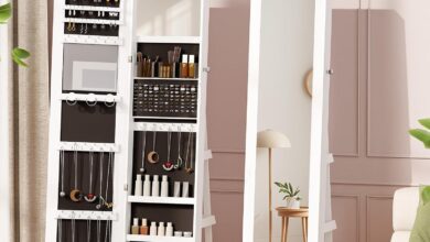 Our Honest Take on the 65” Swivel Jewelry Mirror Cabinet with Wheels