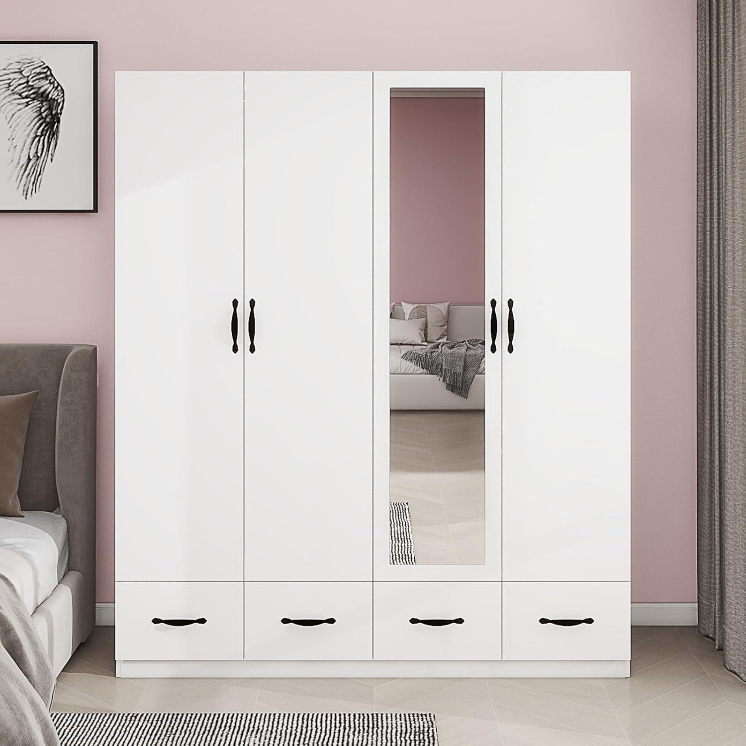 Our Honest Take on the GraceGrove 4-Door Wardrobe with Mirror