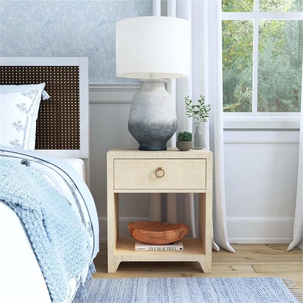 Why We Love ‍the ASOS Raffia Nightstand: Natural Charm & Function