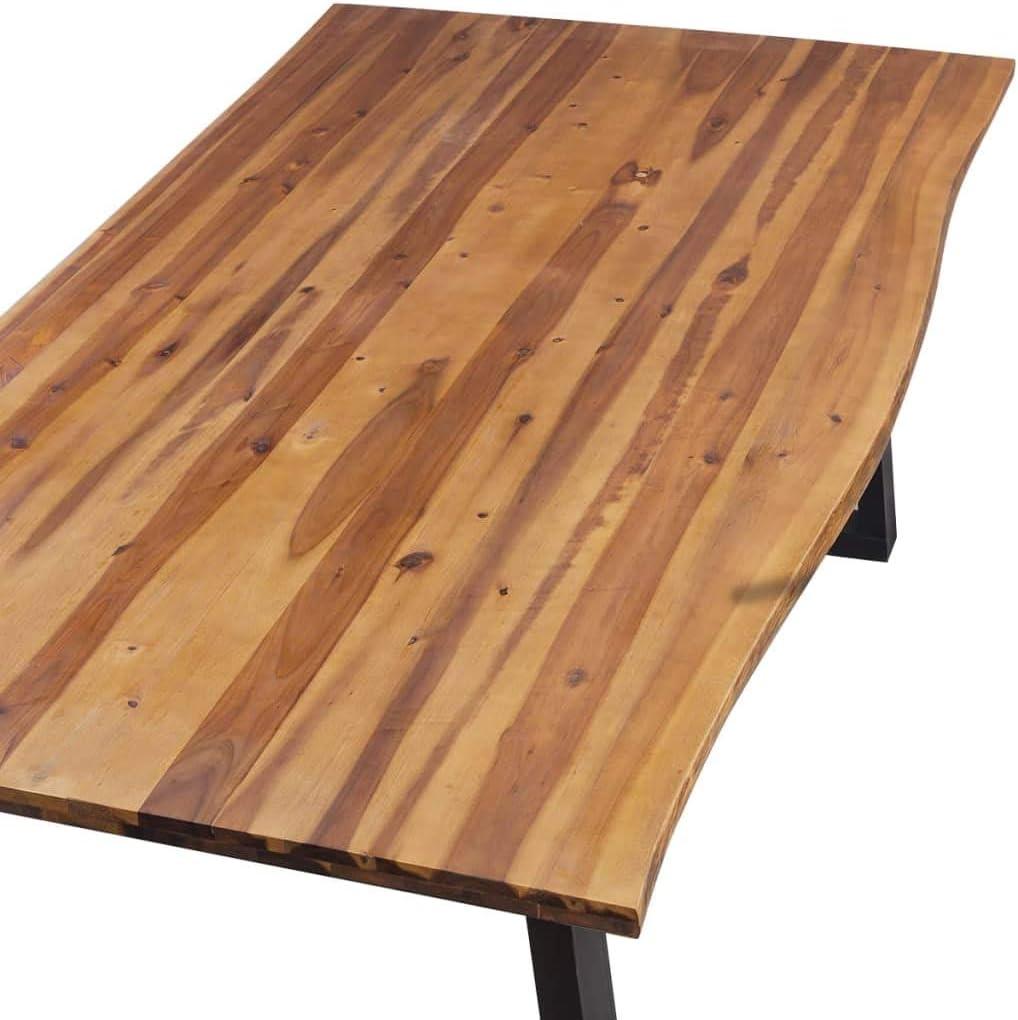Our Honest Take ⁣on the Solid Acacia ‍Wood Dining Table's Rustic charm