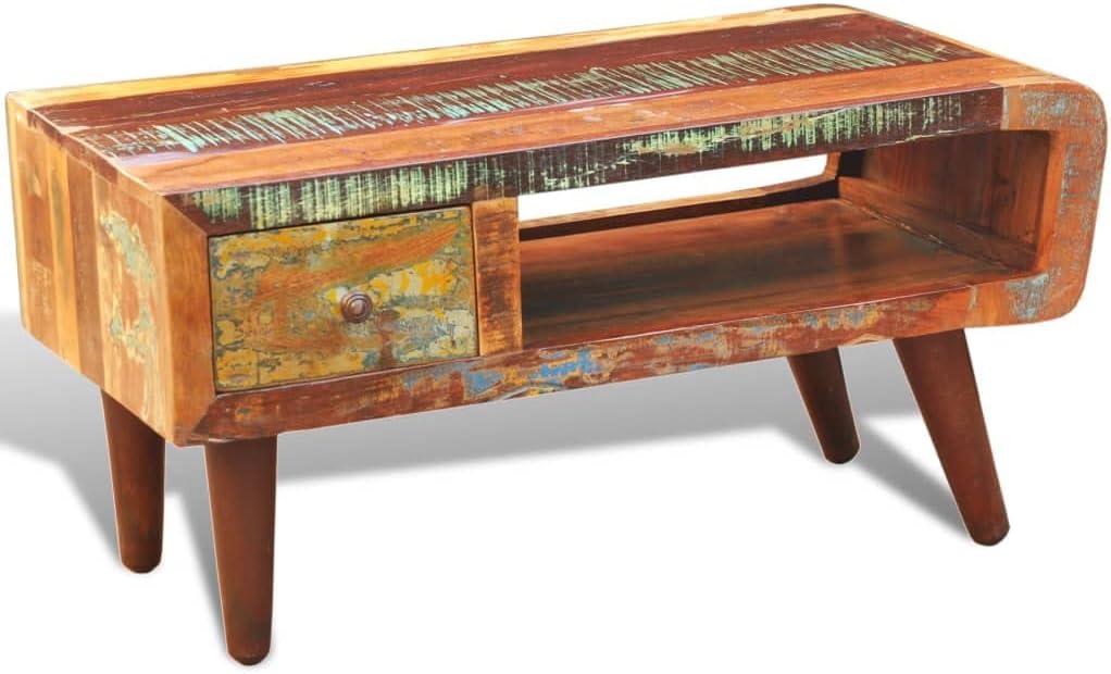 Why We‌ Love vidaXL's Handmade Antique Coffee Table: ​A Rustic Charm