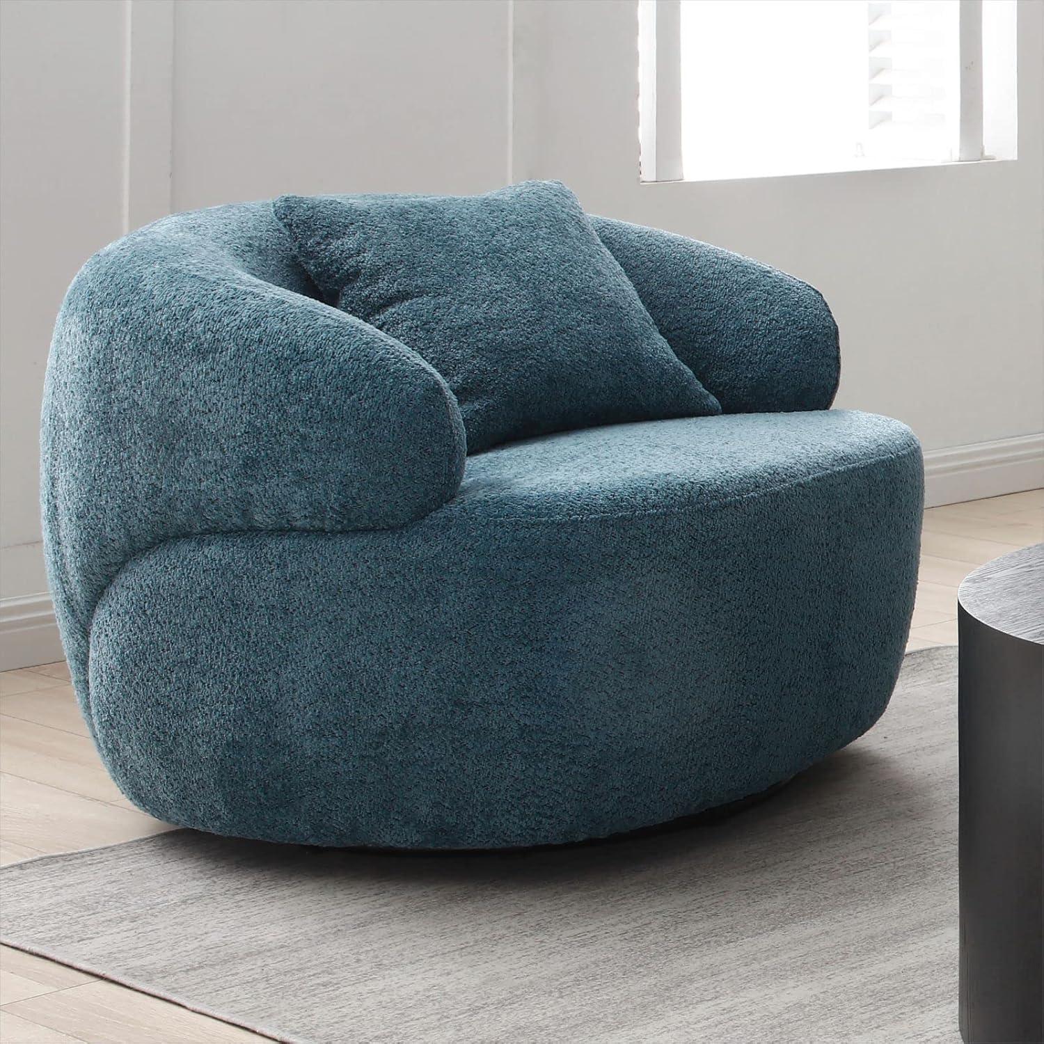 How We Loved the KEVINSPACE Curved​ Sofa & Swivel Chair Set