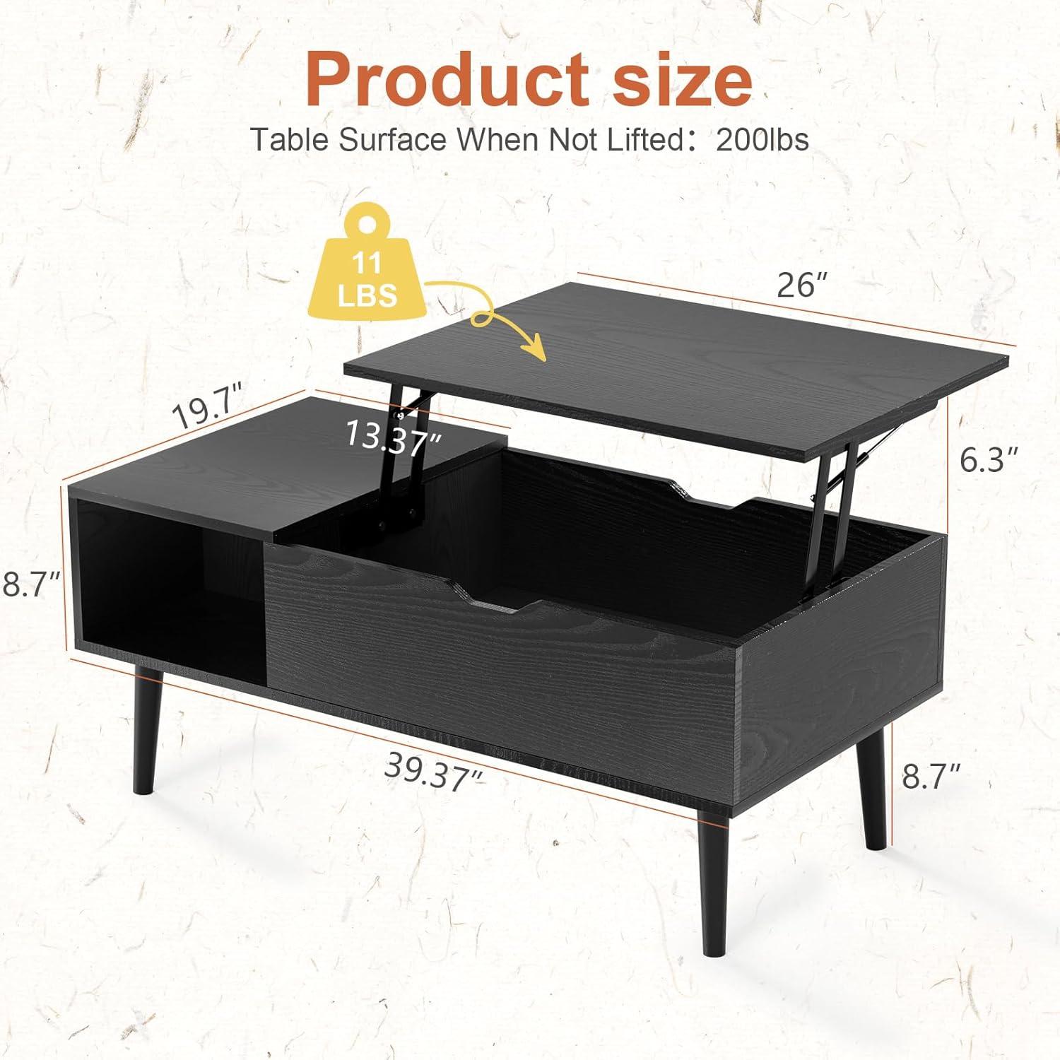 Our Honest Take on the NEWBULIG Lift Top Coffee Table's Versatility