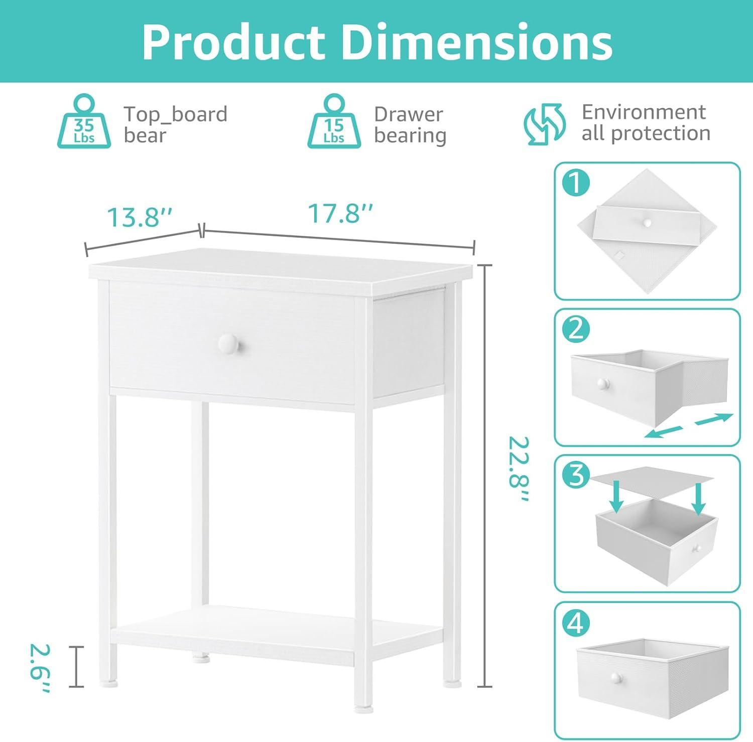 Why We Love our Modern White Nightstands: Stylish & Practical ​Review