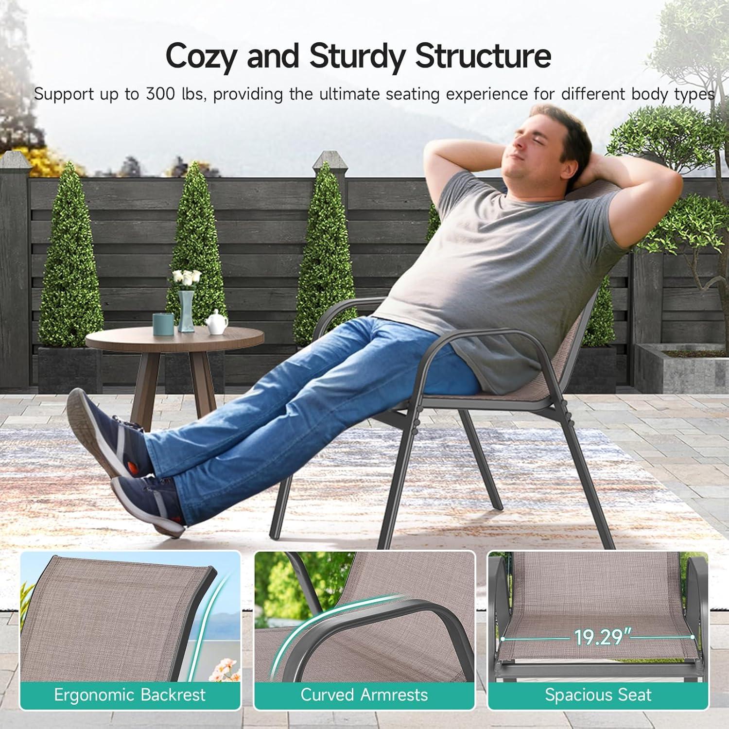 our Honest Take: Stylish & Sturdy Patio Chairs Set of 6 Review