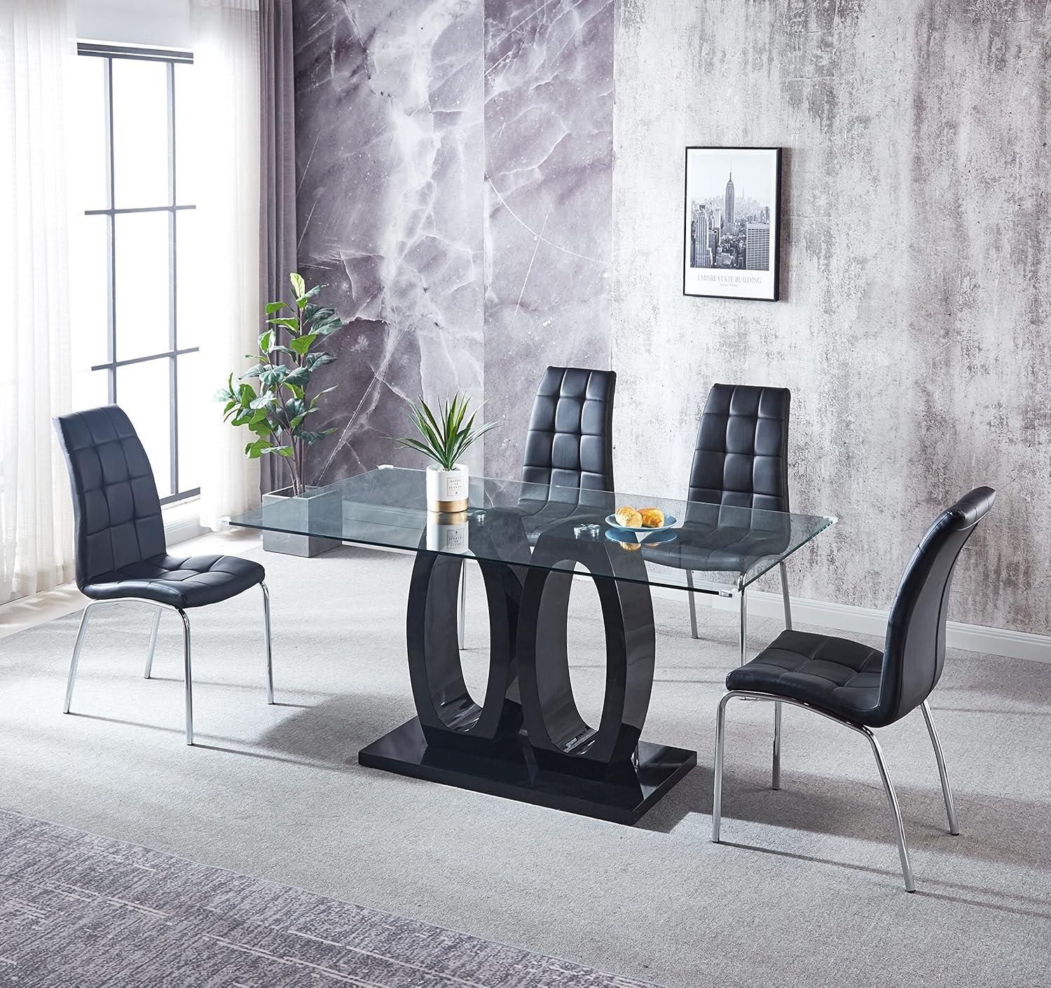 Why We Love ⁢the Knocbel Glass Dining Table's Modern⁤ Elegance