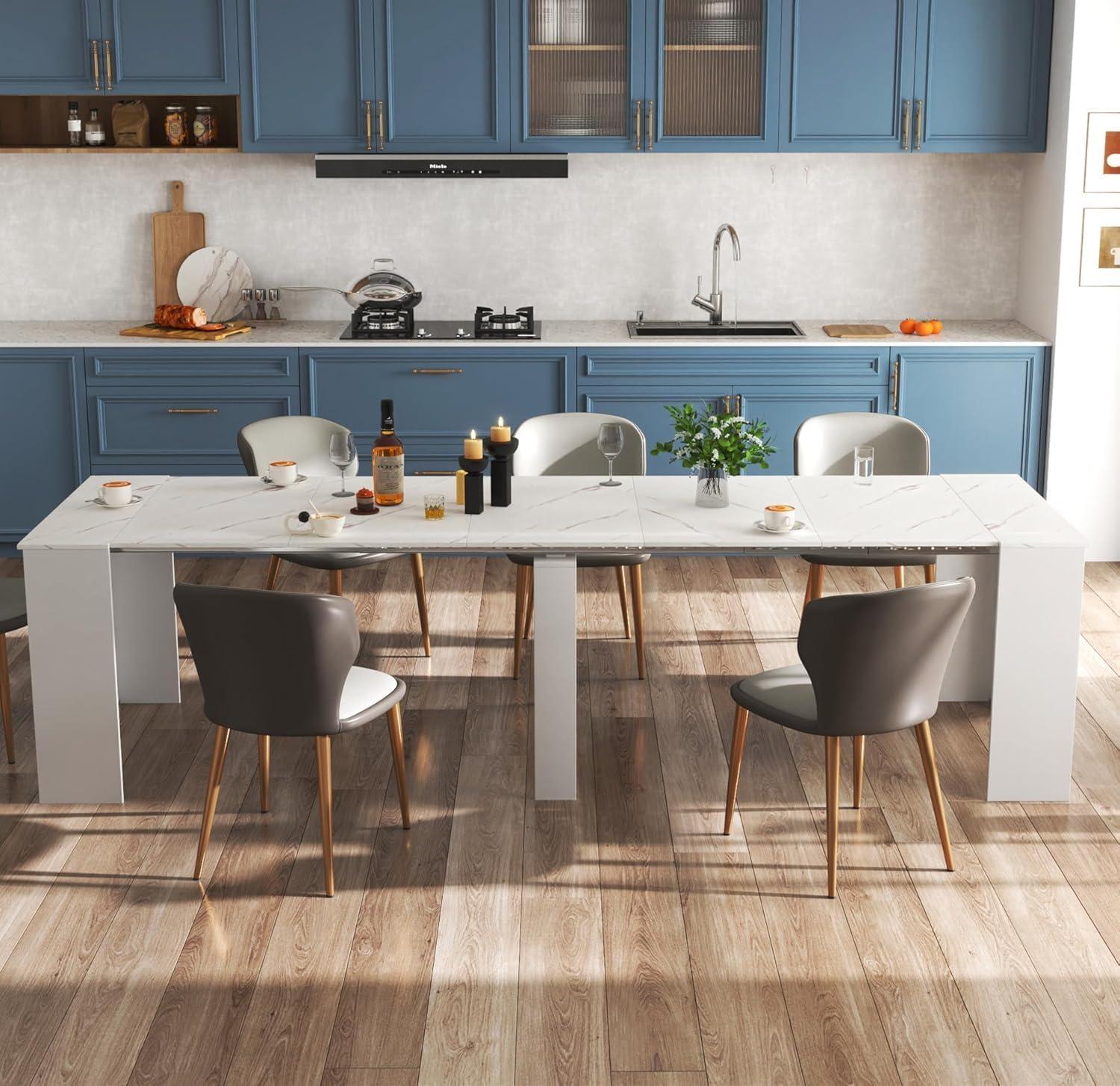 Our Honest Take: Stylish ‌& Space-Saving Extendable Dining Table