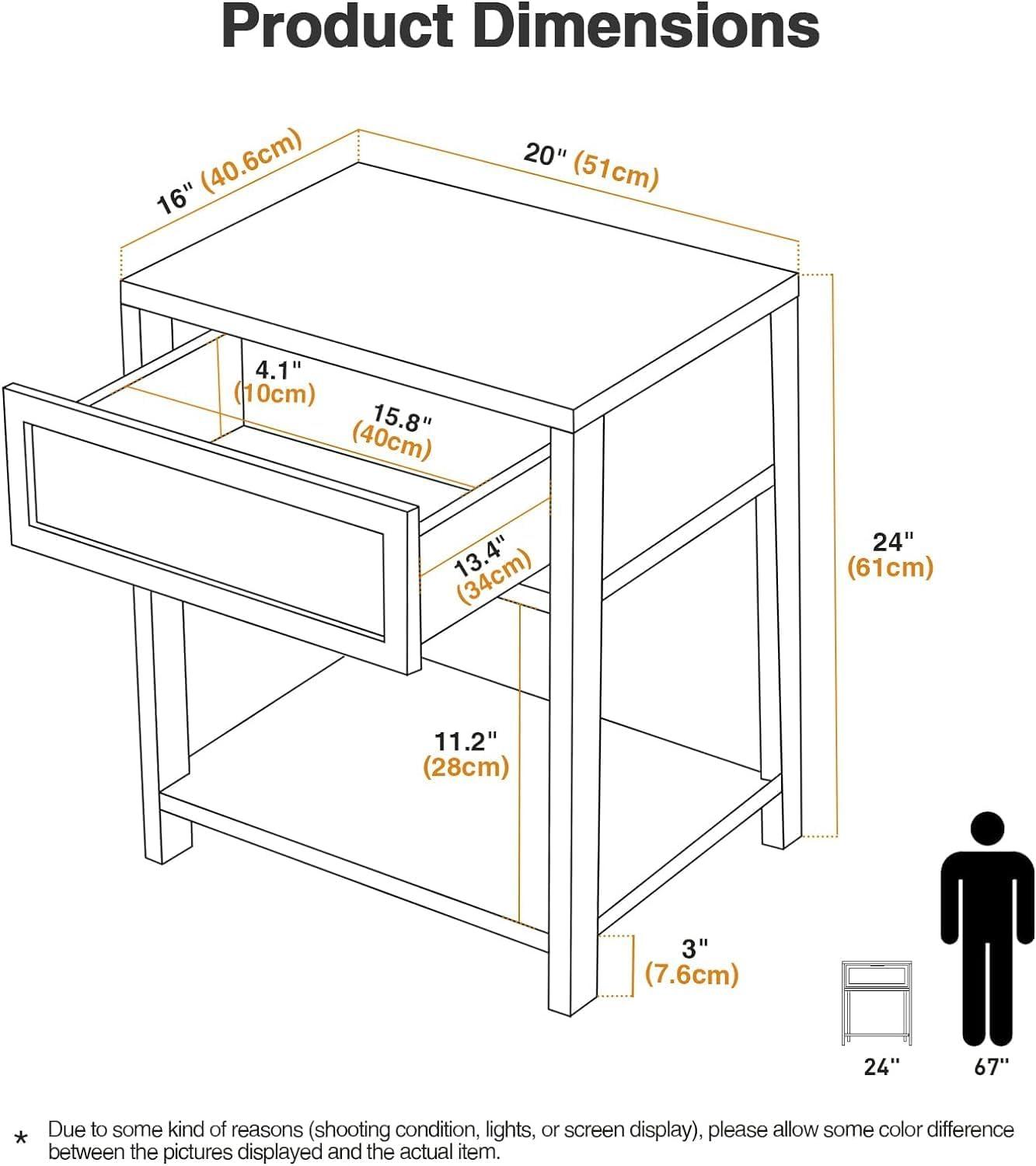how We Loved the Stylish & Spacious Anmytek Nightstand ⁣Set