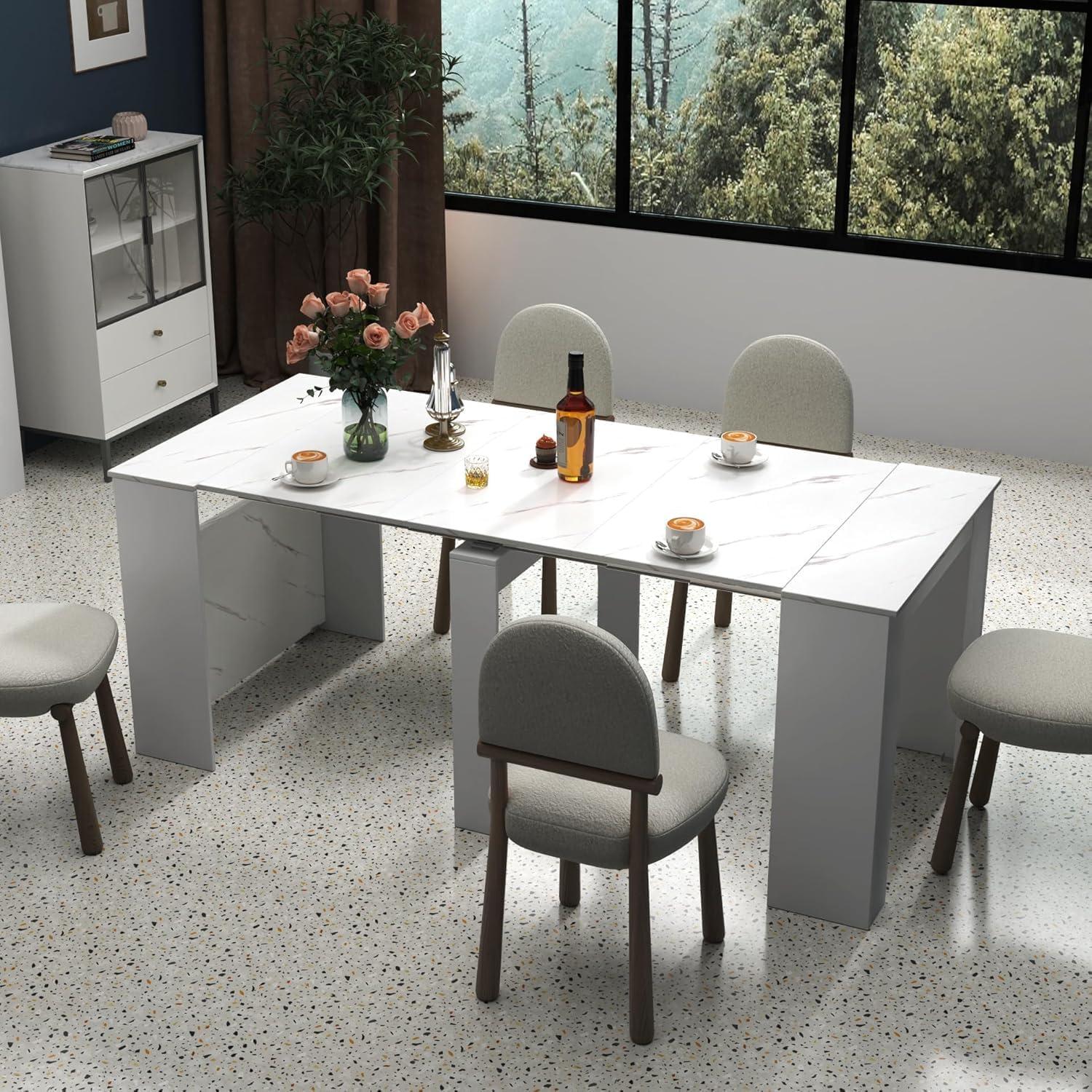 Our honest Take: Stylish & Space-Saving Extendable Dining Table