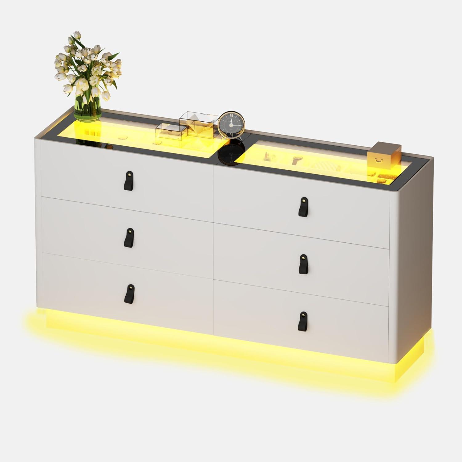 Our Honest ‌Take on the Modern Closet Island with LED Lights & Glass Top